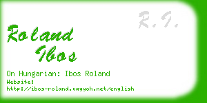 roland ibos business card